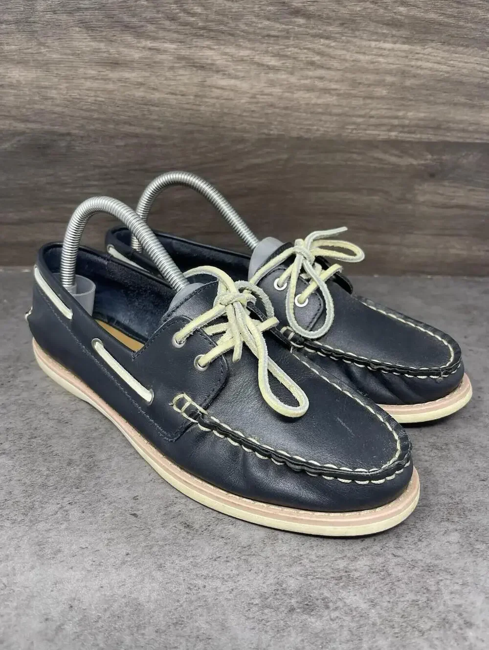 GH BASS Boat Shoes Womens Size 8 Anchor Lace Up Top Sider - Picture 4 of 10